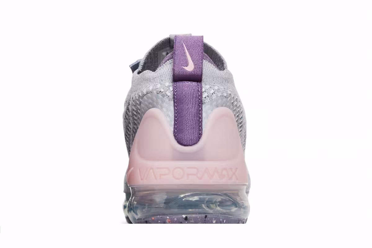 Nike Air VaporMax 2021 Flyknit GS Wolf Grey Pink Glaze, view 8