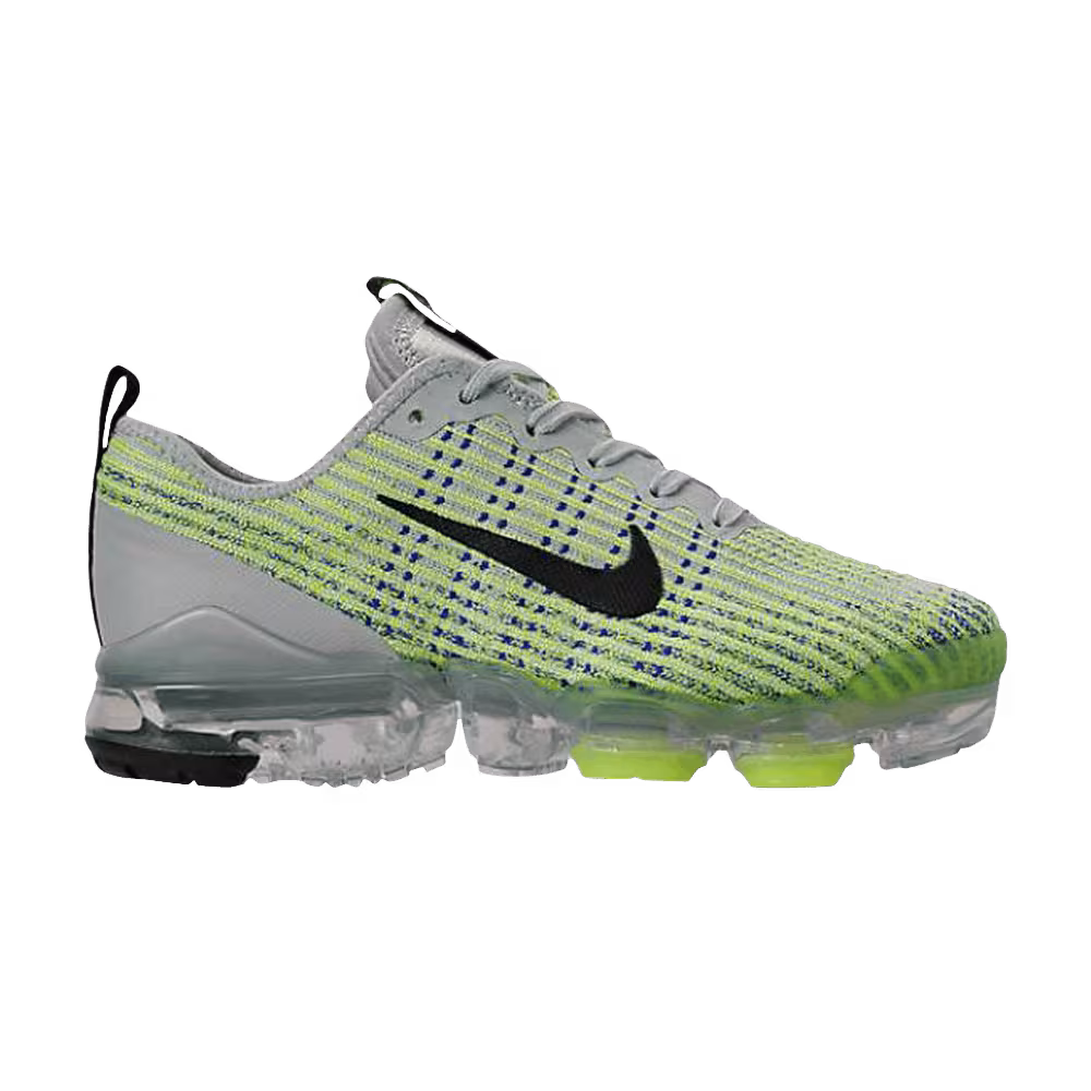 Nike Air VaporMax Flyknit 3 GS Light Silver Volt
