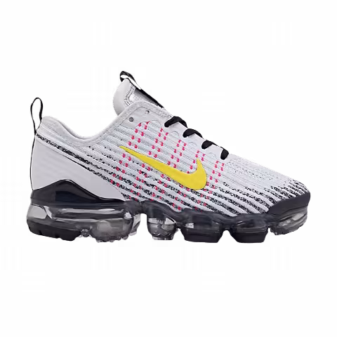 Nike Air VaporMax Flyknit 3 GS 'White Dynamic Yellow'