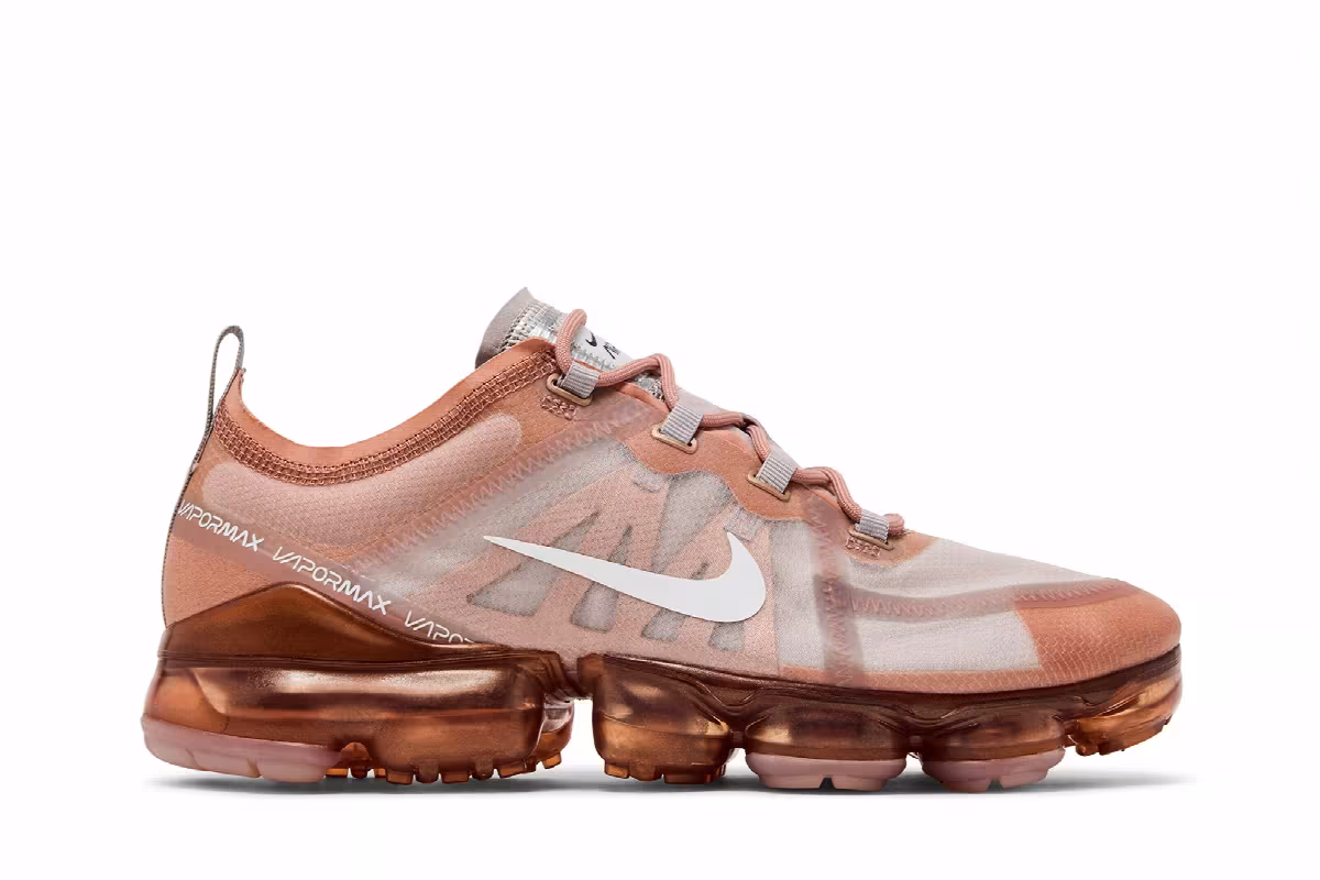 Nike Women's Air VaporMax 2019 Rose Gold, view 2