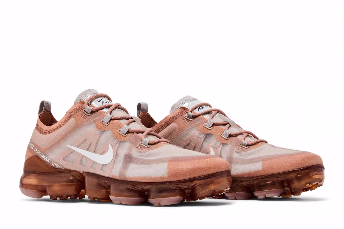 Nike Women's Air VaporMax 2019 Rose Gold, view 9