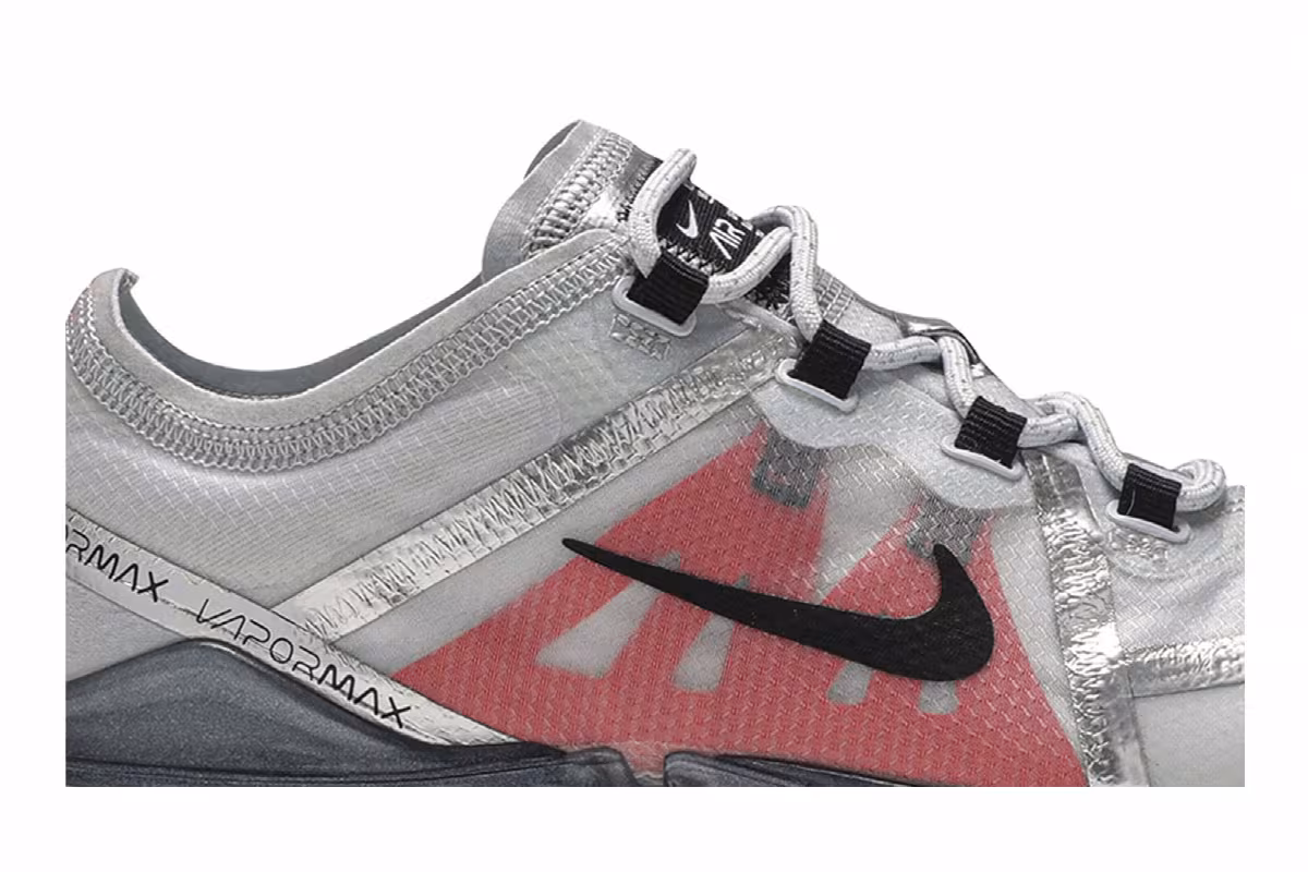Nike Air VaporMax 2019 GS Platinum Orange, view 3