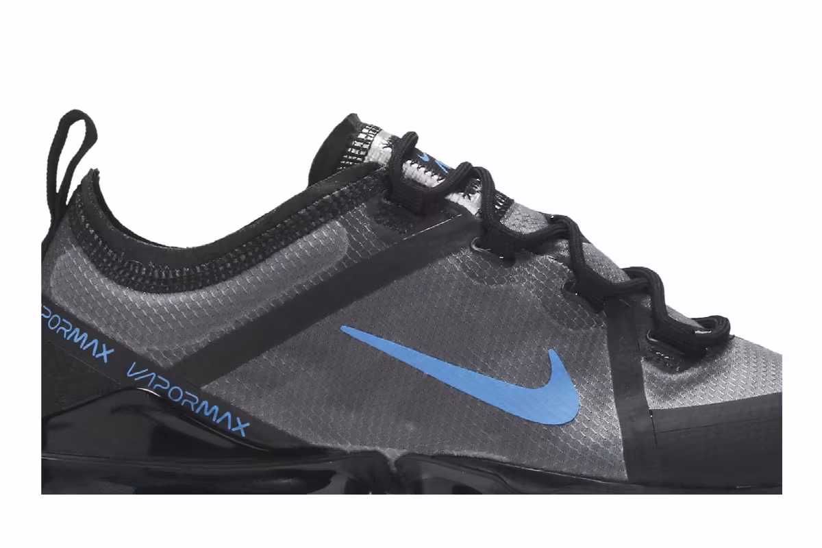 Nike VaporMax 2019 BG Black Imperial Blue, view 3
