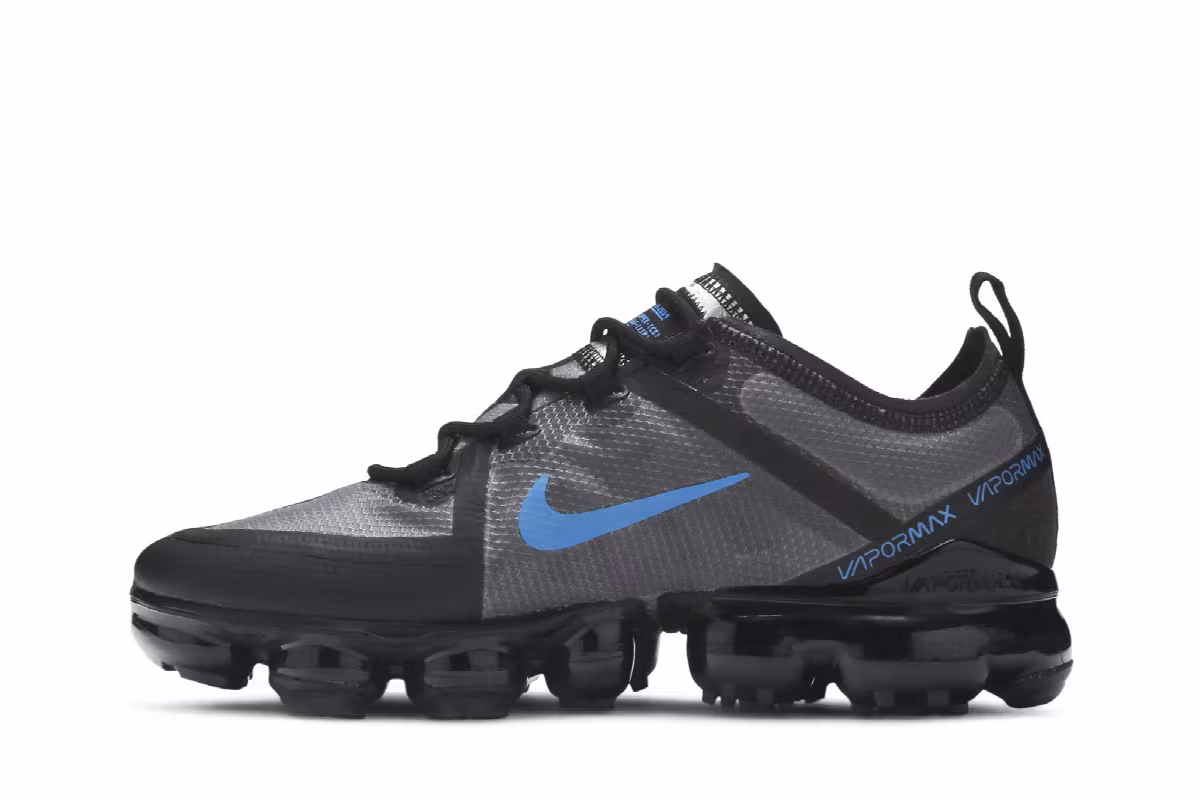 Nike VaporMax 2019 BG Black Imperial Blue, view 4