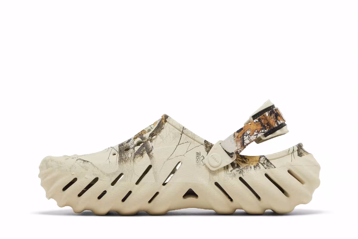 Realtree x Crocs Echo Clog Edge Camo - Bone, view 4