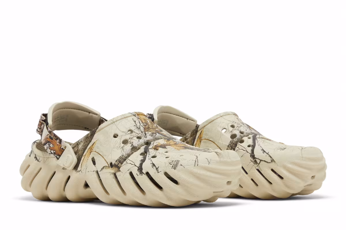Realtree x Crocs Echo Clog Edge Camo - Bone, view 9
