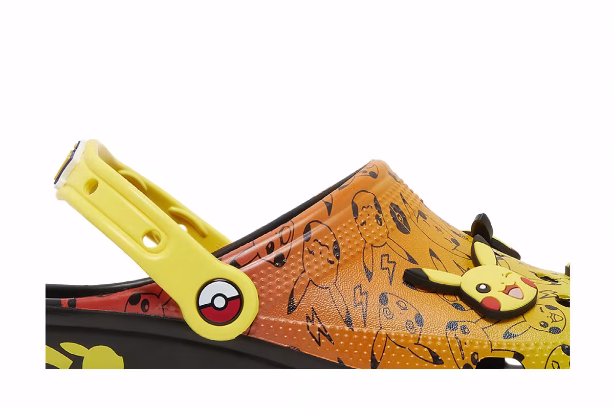 Pokémon x Crocs Classic Clog Pikachu, view 3