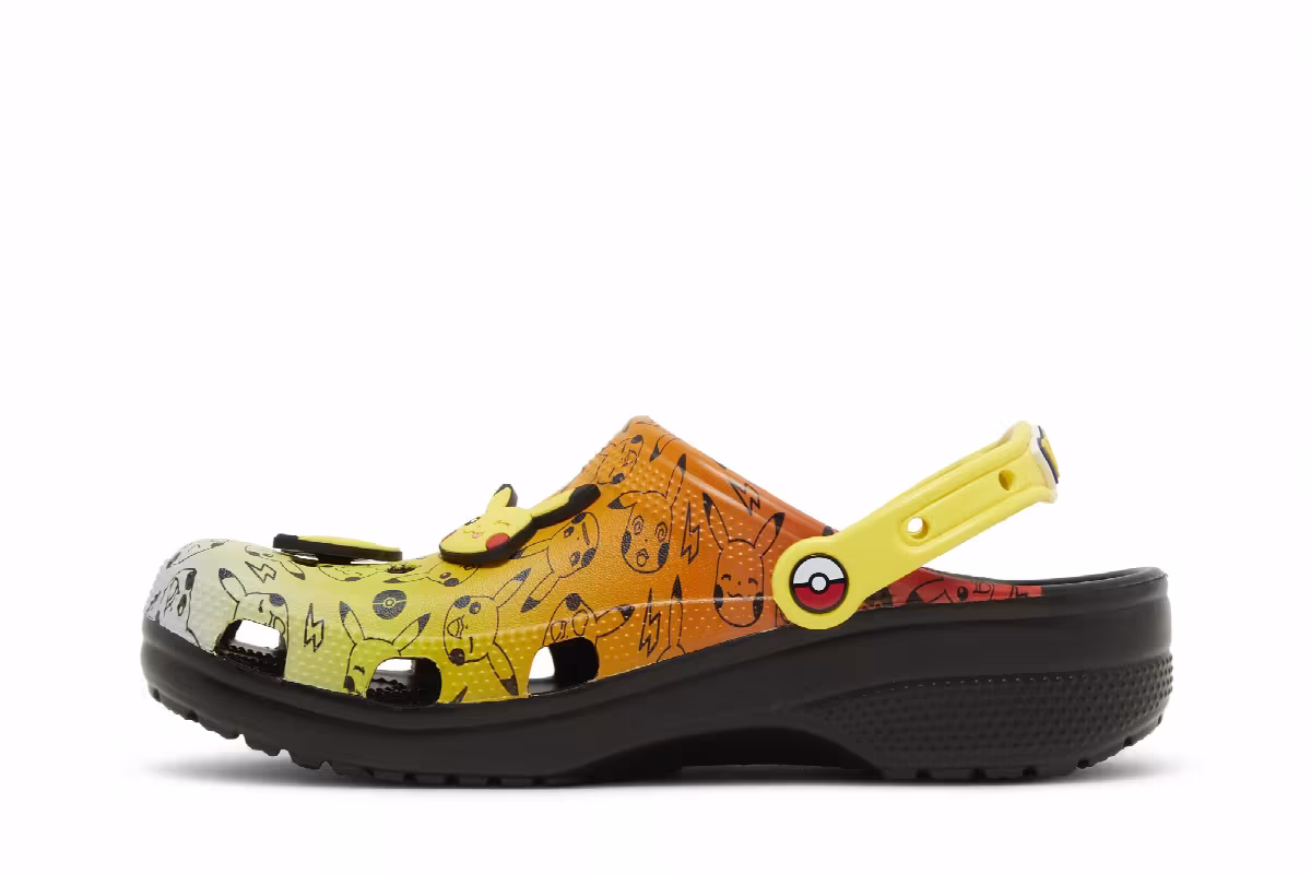 Pokémon x Crocs Classic Clog Pikachu, view 4