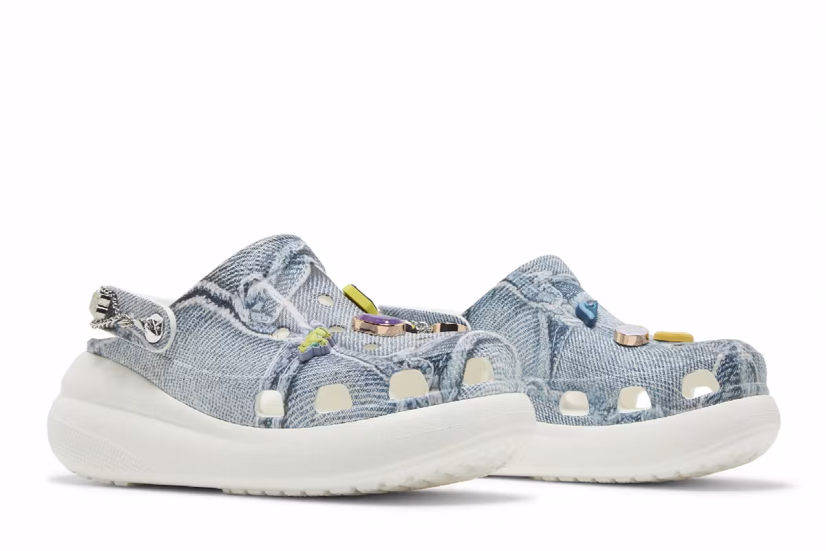 SZA x Crocs Classic Crush Clog Denim, view 9
