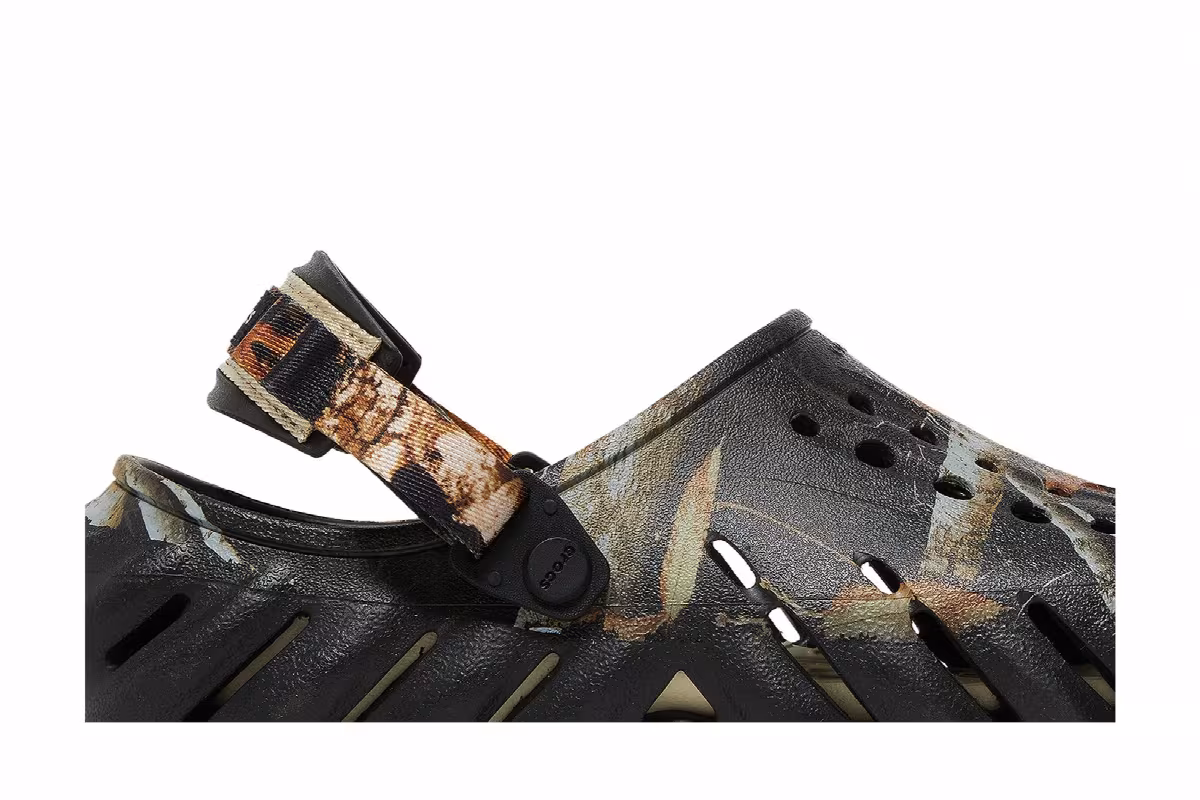 Realtree x Crocs Echo Clog Edge Camo - Black, view 3