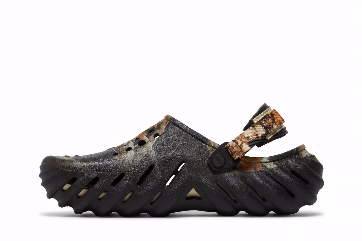 Realtree x Crocs Echo Clog Edge Camo - Black, view 4