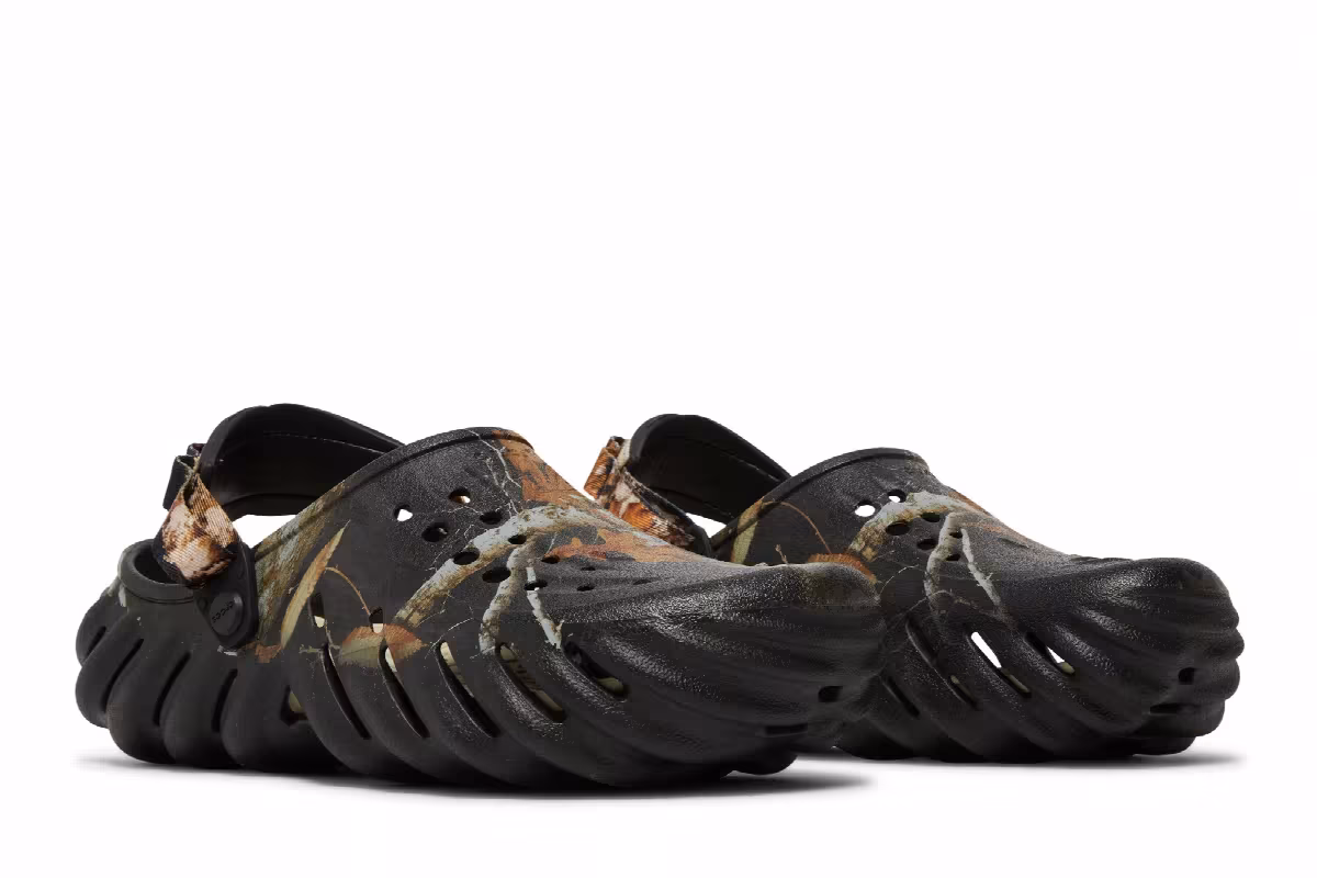 Realtree x Crocs Echo Clog Edge Camo - Black, view 9