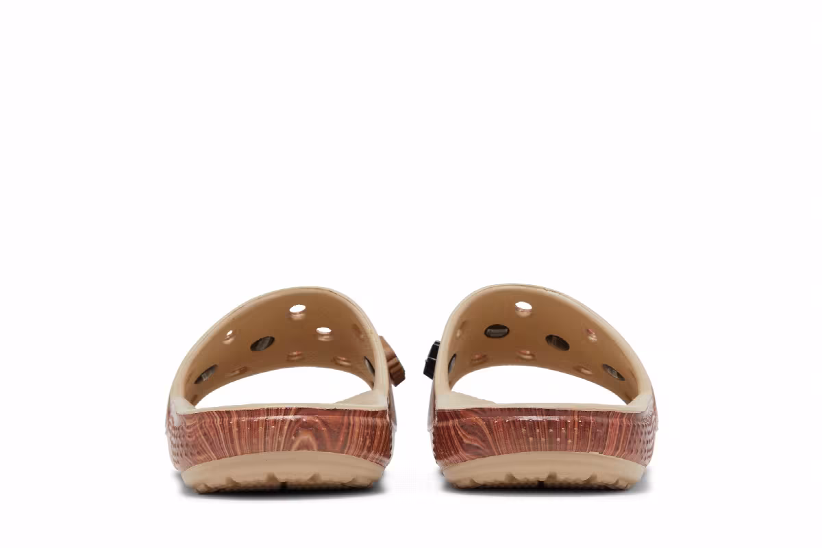 SZA x Crocs Classic Slide Woodgrain, view 7