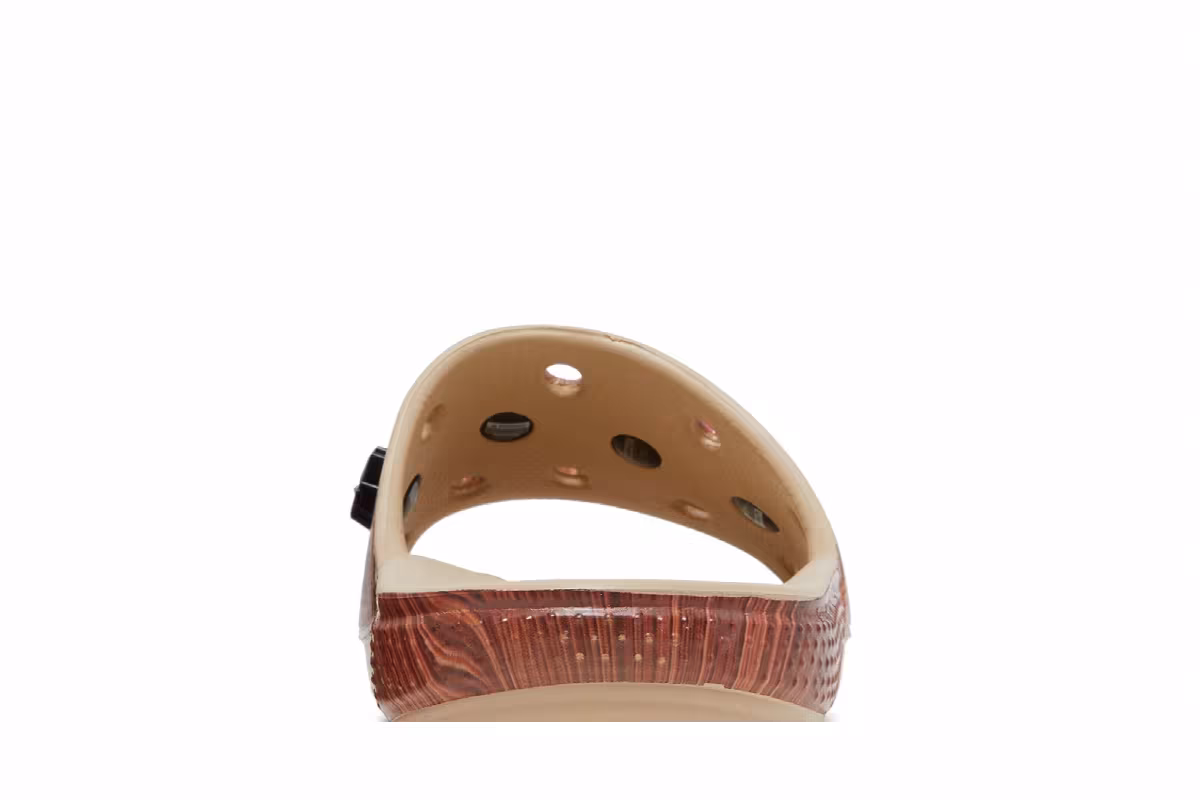 SZA x Crocs Classic Slide Woodgrain, view 8