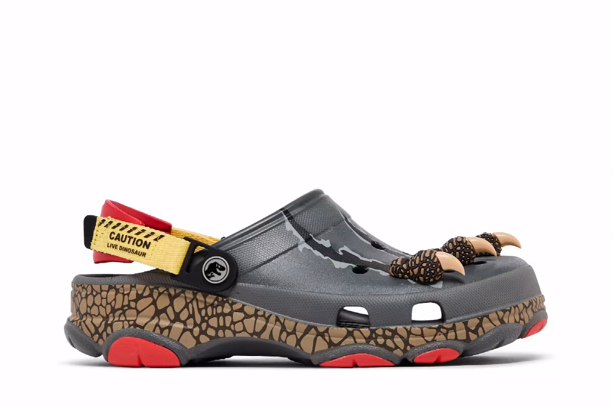 Jurassic World x Crocs All-Terrain Clog Caution, Live Dinosaur, view 2
