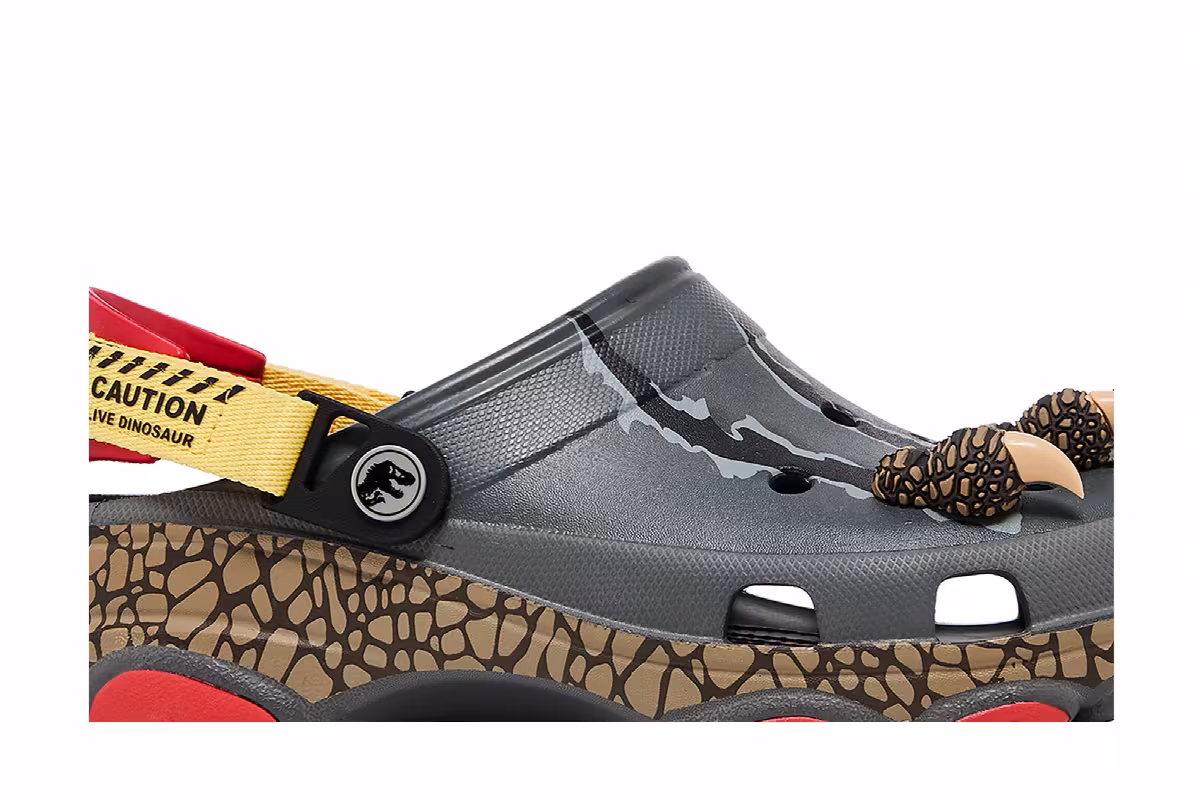 Jurassic World x Crocs All-Terrain Clog Caution, Live Dinosaur, view 3