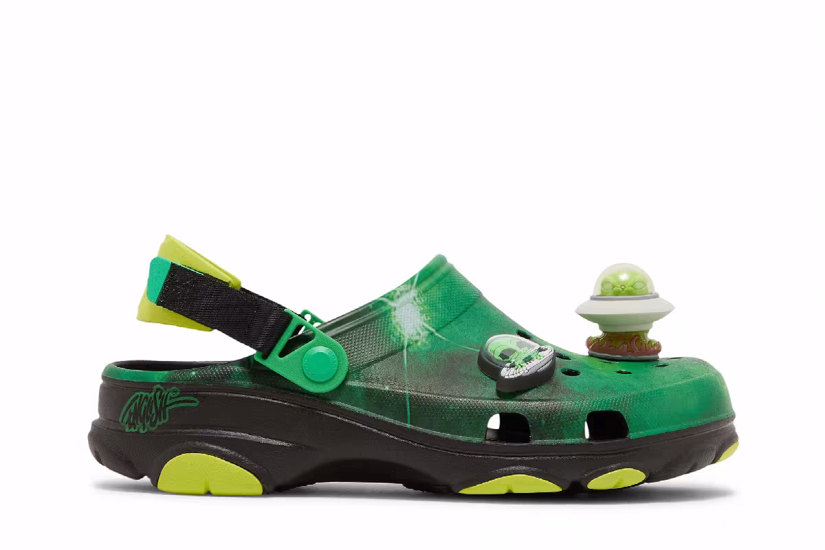 Ron English x Crocs All-Terrain Clog Area 54 - Green Galaxy, view 2