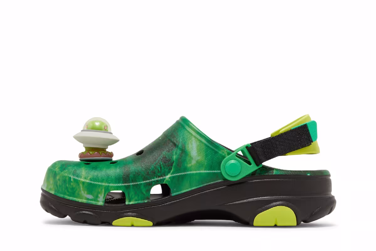 Ron English x Crocs All-Terrain Clog Area 54 - Green Galaxy, view 4