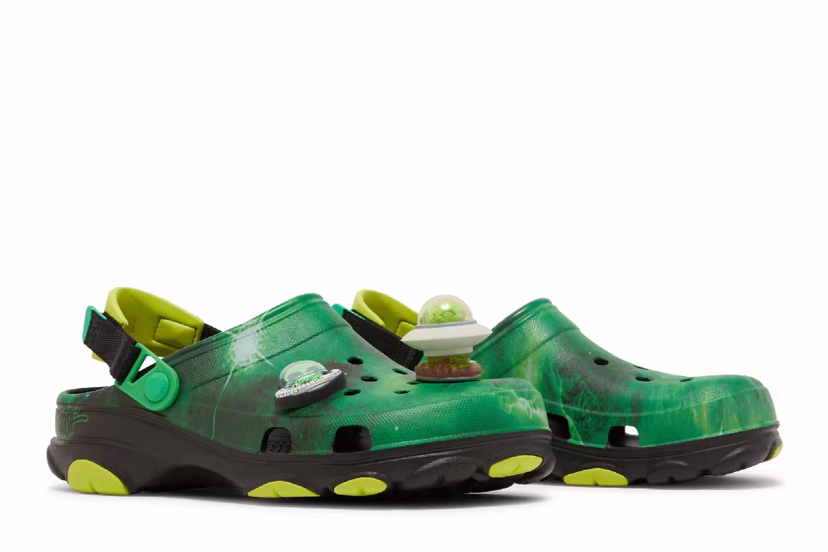 Ron English x Crocs All-Terrain Clog Area 54 - Green Galaxy, view 9