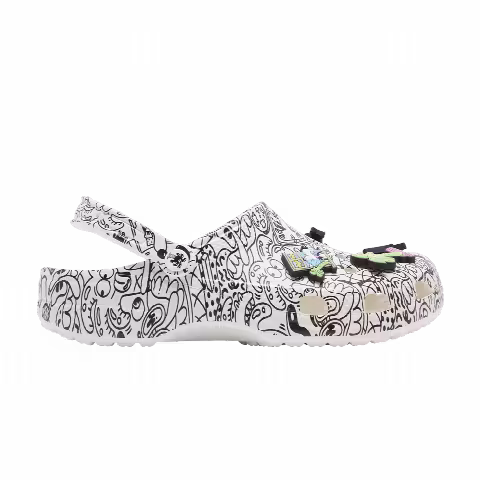 Steven Harrington x Crocs Classic Clog 'Quickstrike - White Black'