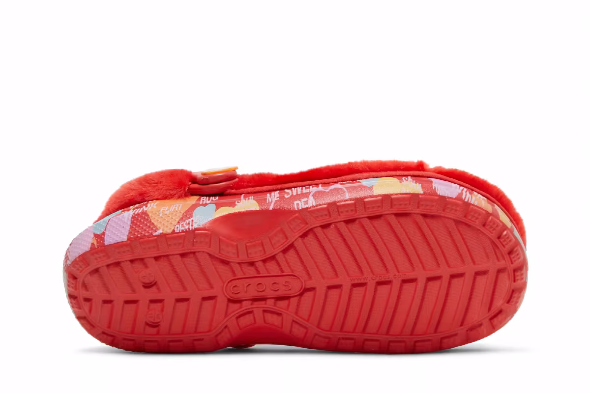 Sweethearts x Crocs Clog Classic Fur Valentine's Day, view 5