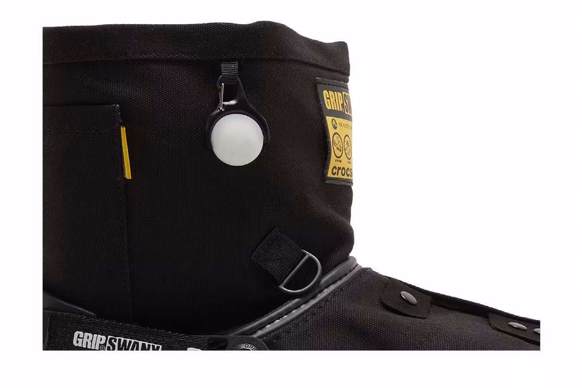GRIP SWANY x atmos x Crocs All-Terrain Clog Black, view 3