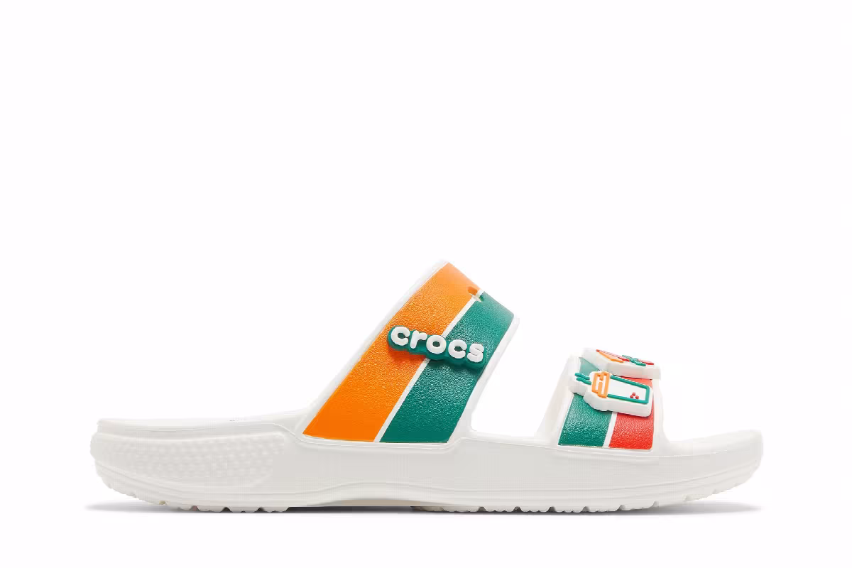 7-Eleven x Crocs Classic Sandal White, view 2