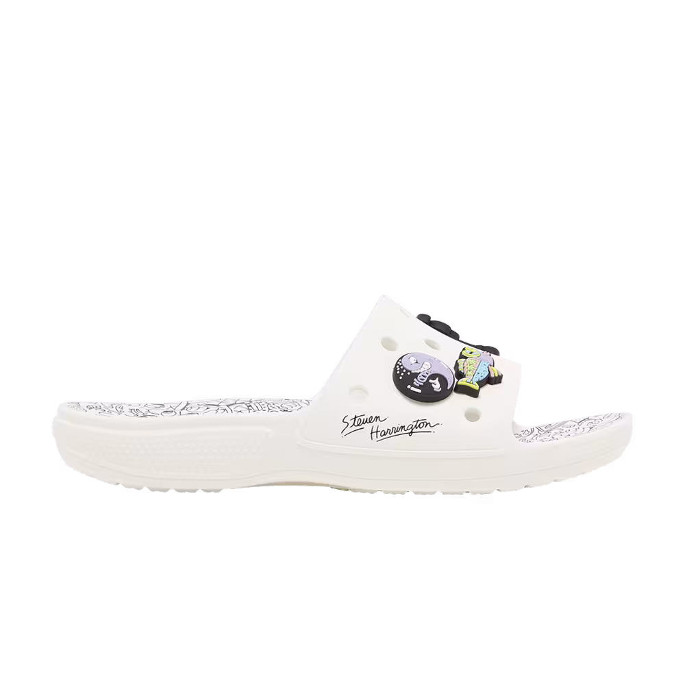 Steven Harrington x Crocs Classic Slide Quickstrike - White Black
