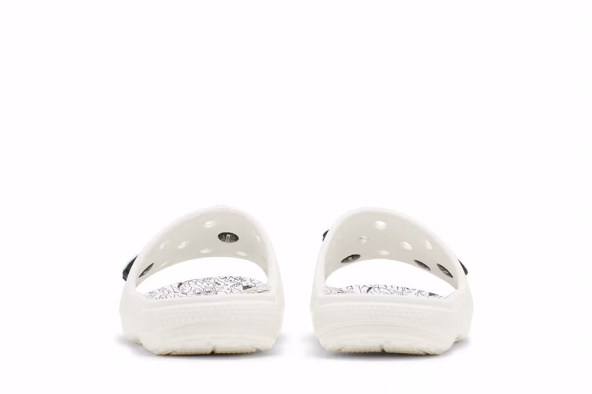 Steven Harrington x Crocs Classic Slide Quickstrike - White Black, view 7