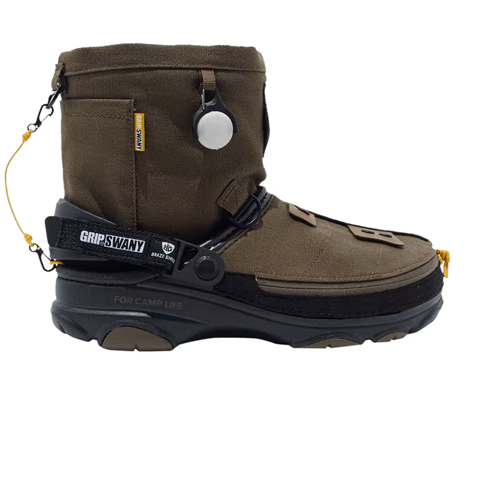 GRIP SWANY x atmos x Crocs All-Terrain Clog Olive