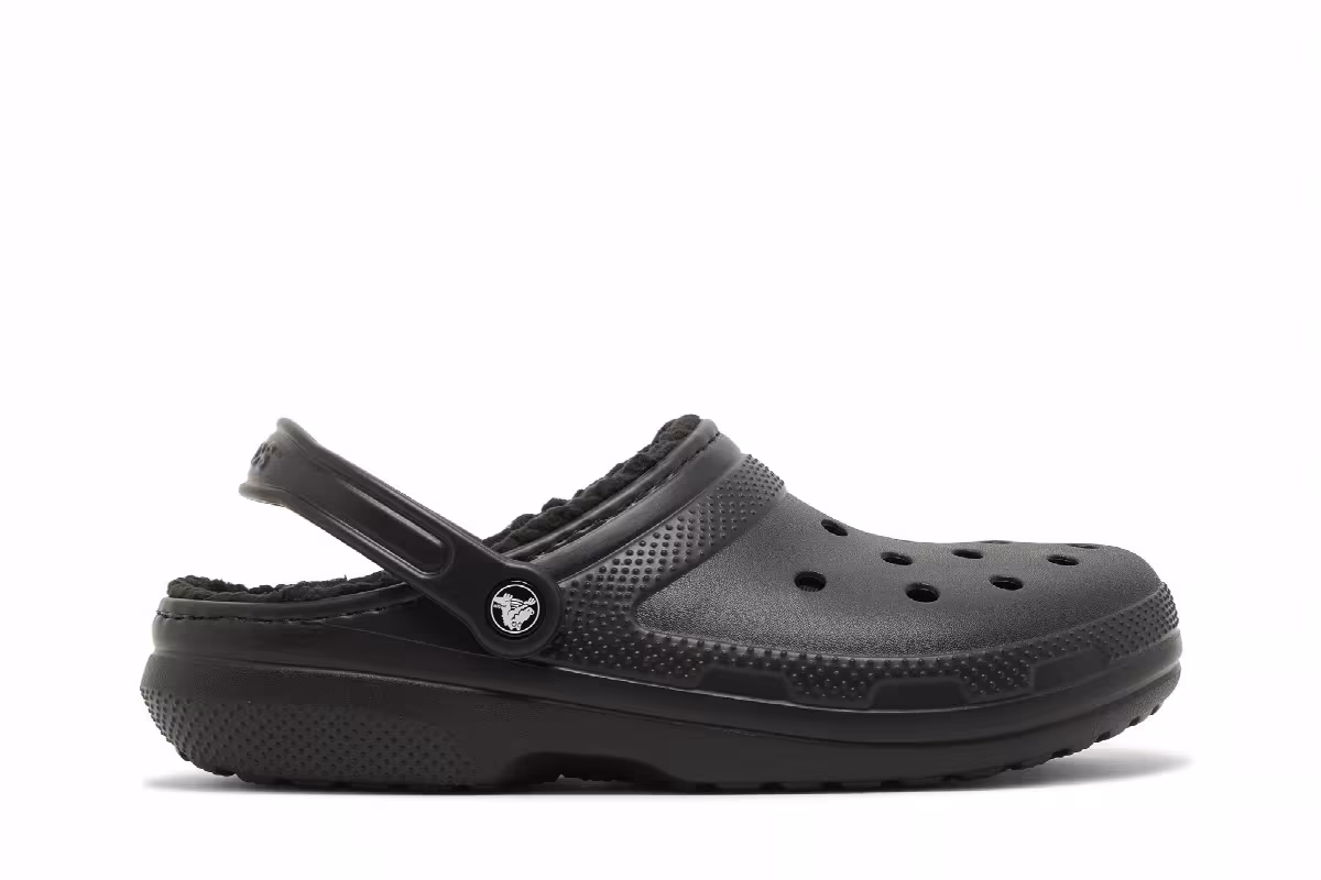Crocs Classic Lined Clog Black, view 2