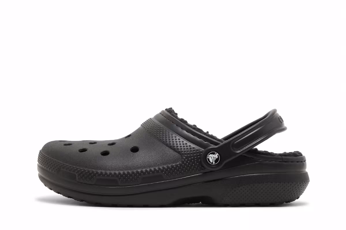 Crocs Classic Lined Clog Black, view 4