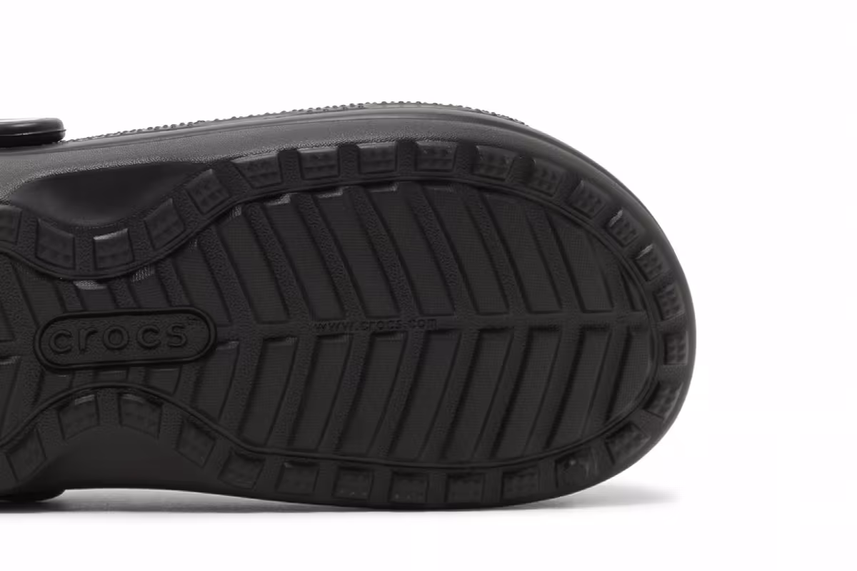Crocs Classic Lined Clog Black, view 6