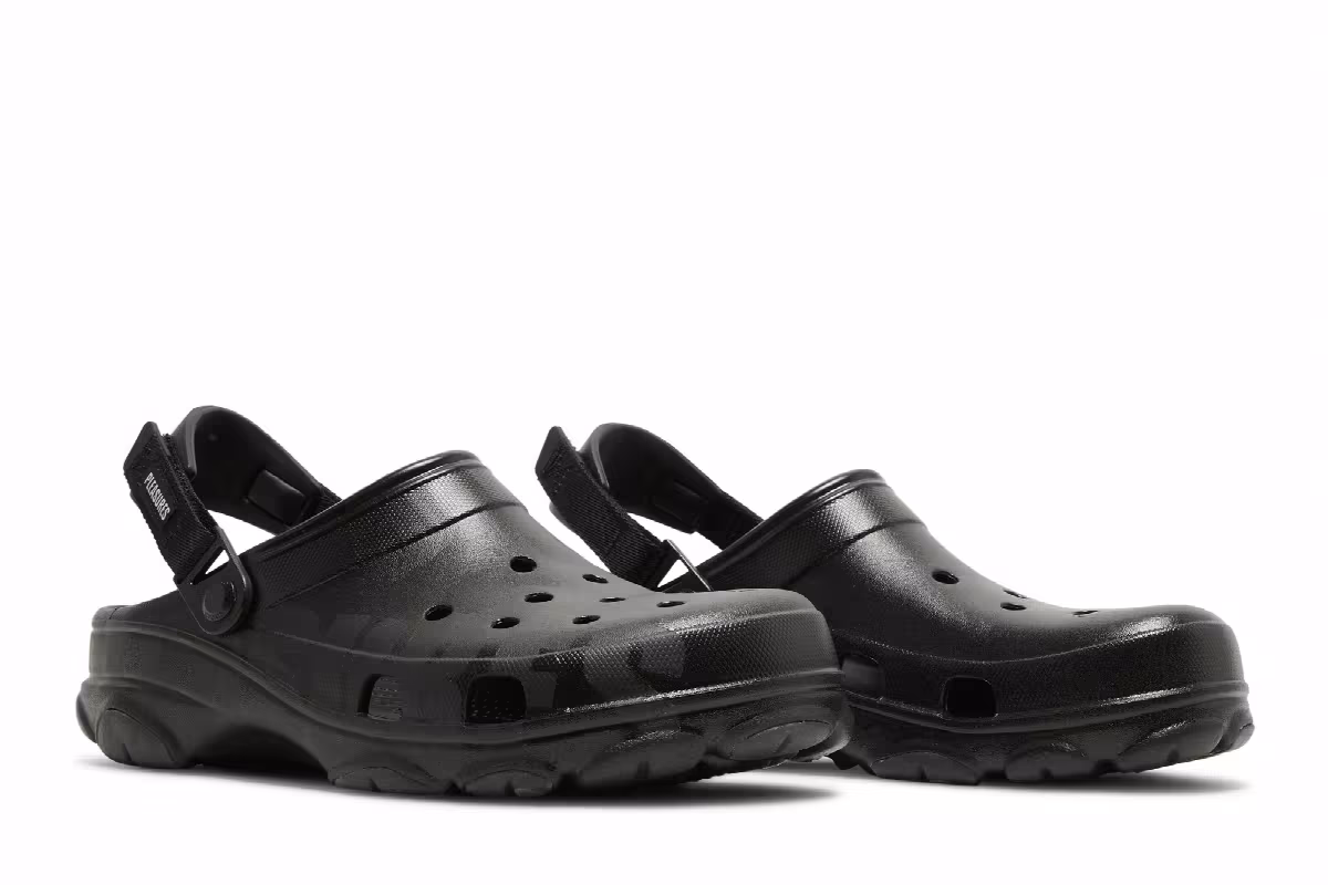 Pleasures x Crocs All-Terrain Clog Black, view 9