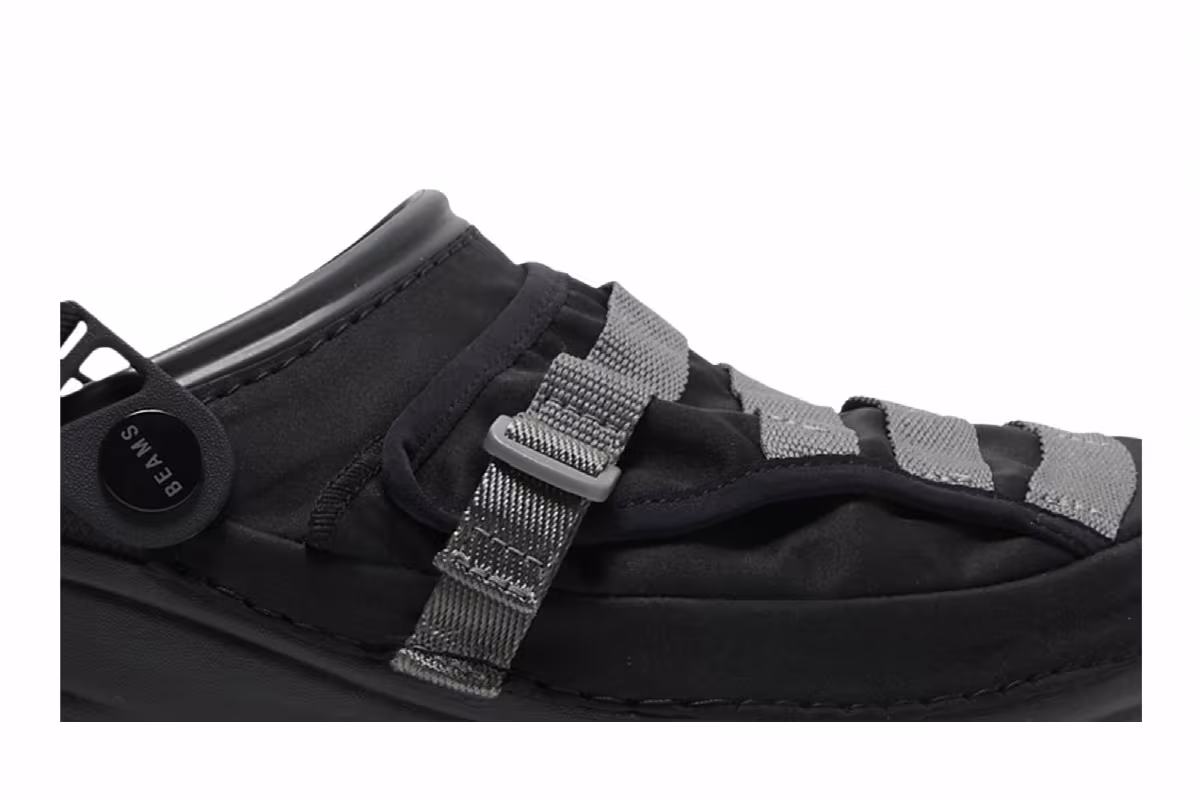 BEAMS x Crocs Classic All-Terrain Military Clog Black, view 3
