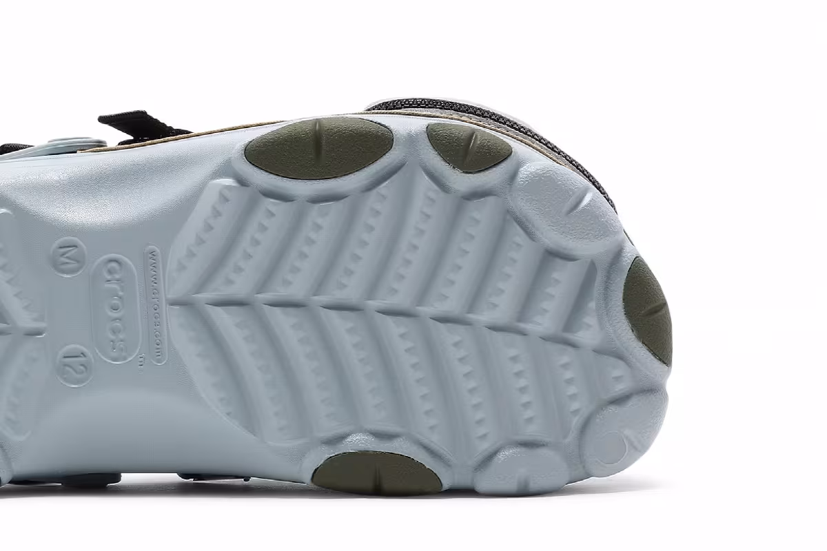 BEAMS x Crocs Classic All Terrain Outdoor Clog Khaki Grey, view 6
