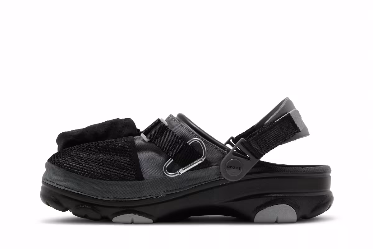 BEAMS x Crocs Classic All-Terrain Outdoor Clog Grey Black, view 4