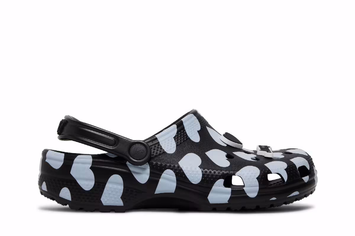 Awake NY x Crocs Classic Clog Home Is Where The Heart Is - Black, view 2