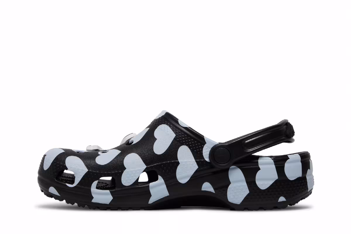 Awake NY x Crocs Classic Clog Home Is Where The Heart Is - Black, view 4