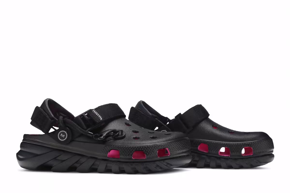 Post Malone x Crocs Duet Max Clog Black, view 9