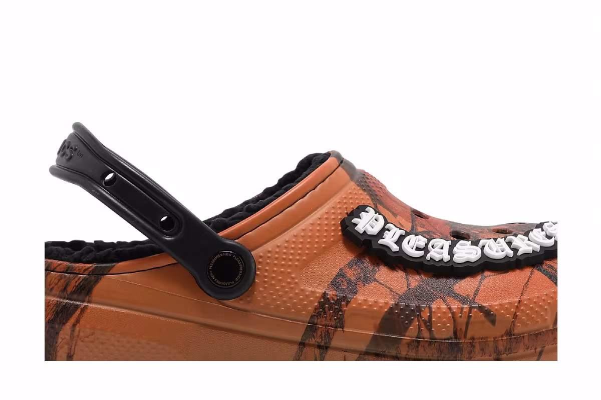 Pleasures x Crocs Dylan Clog Orange Camo, view 3