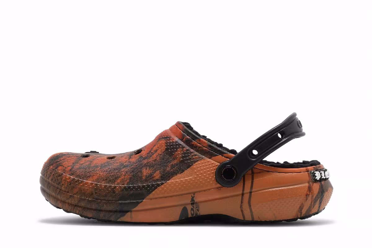 Pleasures x Crocs Dylan Clog Orange Camo, view 4