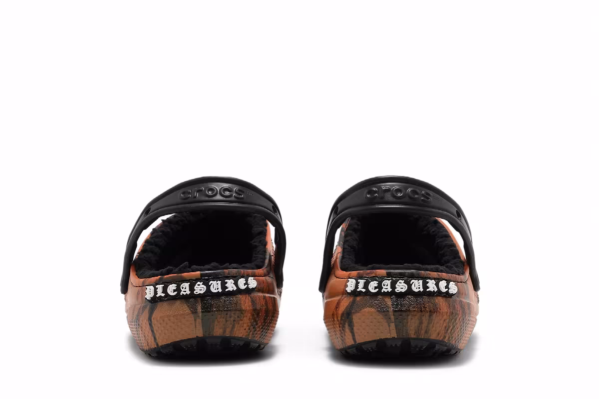 Pleasures x Crocs Dylan Clog Orange Camo, view 7