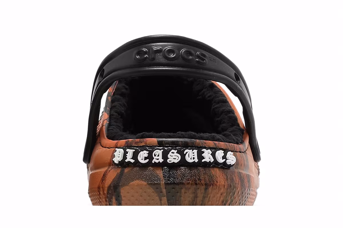 Pleasures x Crocs Dylan Clog Orange Camo, view 8
