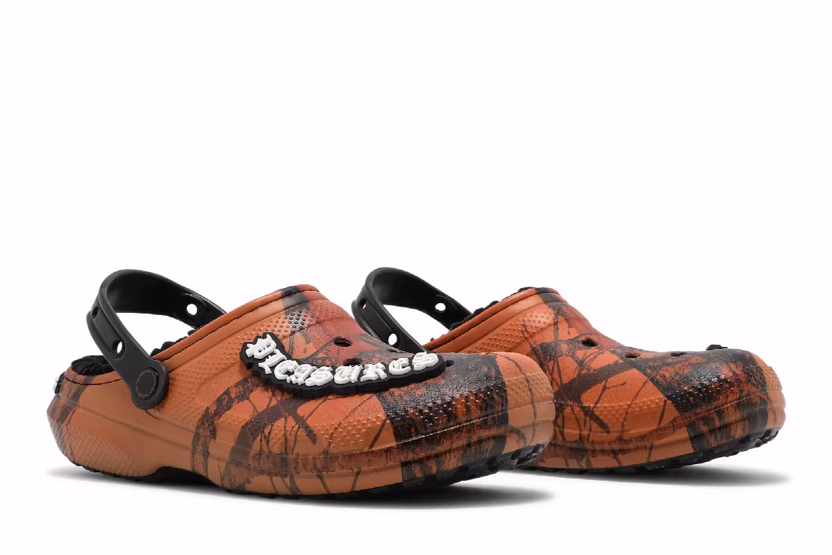 Pleasures x Crocs Dylan Clog Orange Camo, view 9