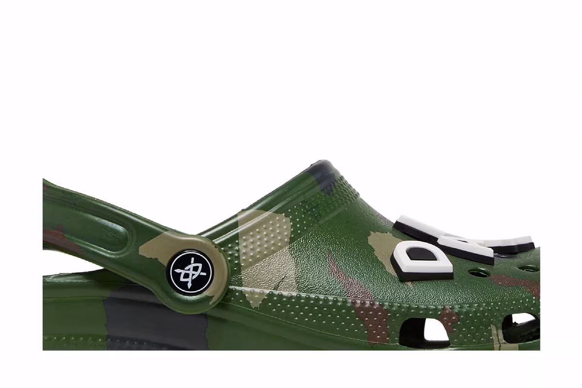 Daily Paper x Crocs Classic Clog Green Camo, view 3