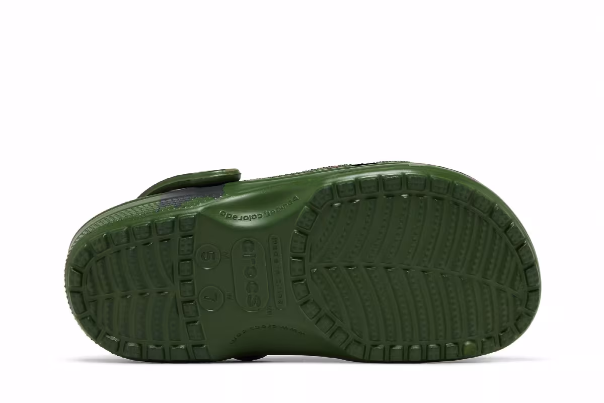 Daily Paper x Crocs Classic Clog Green Camo, view 5