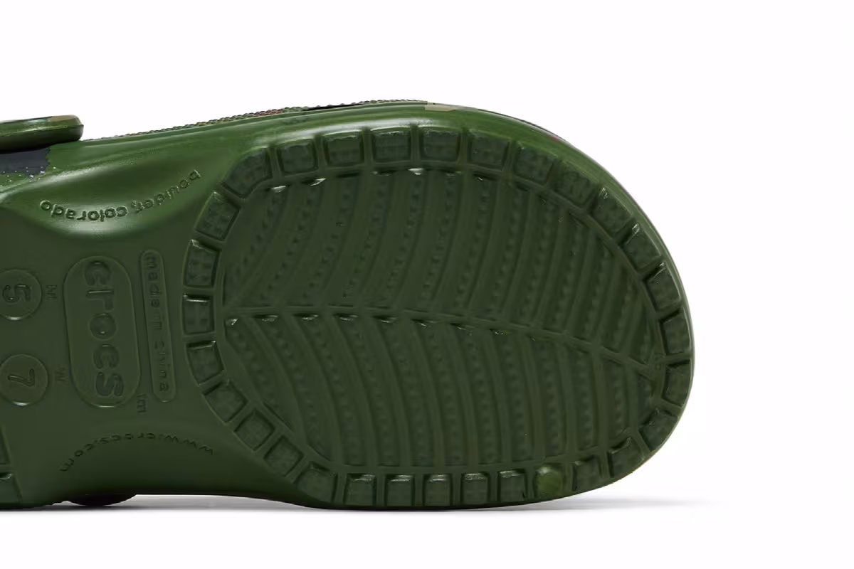 Daily Paper x Crocs Classic Clog Green Camo, view 6