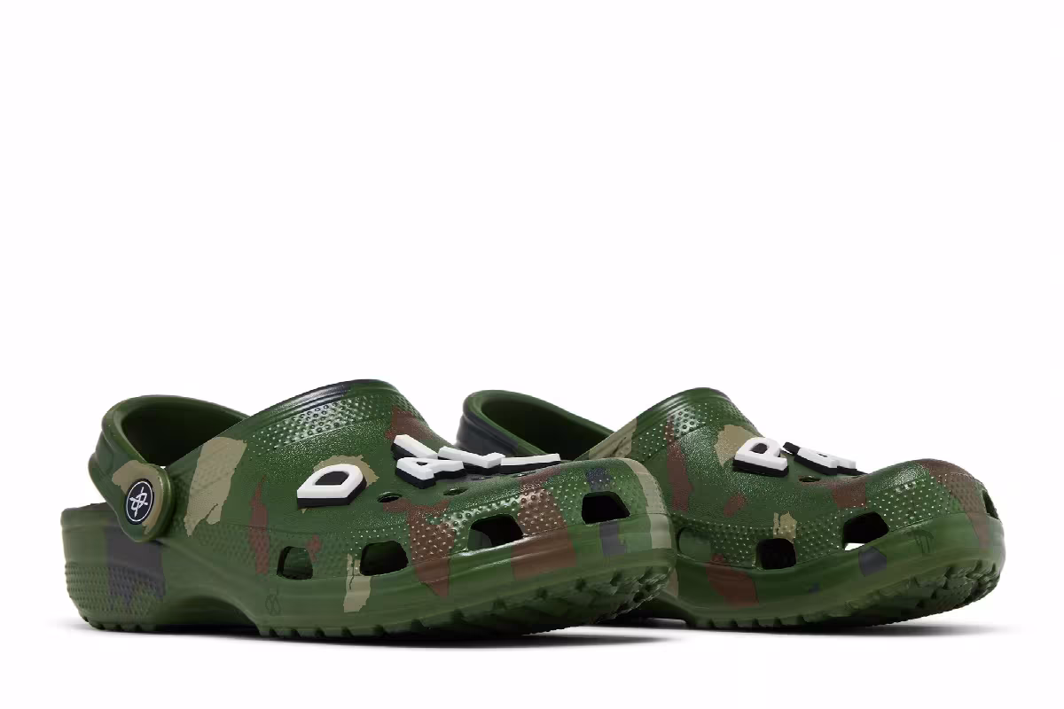 Daily Paper x Crocs Classic Clog Green Camo, view 9