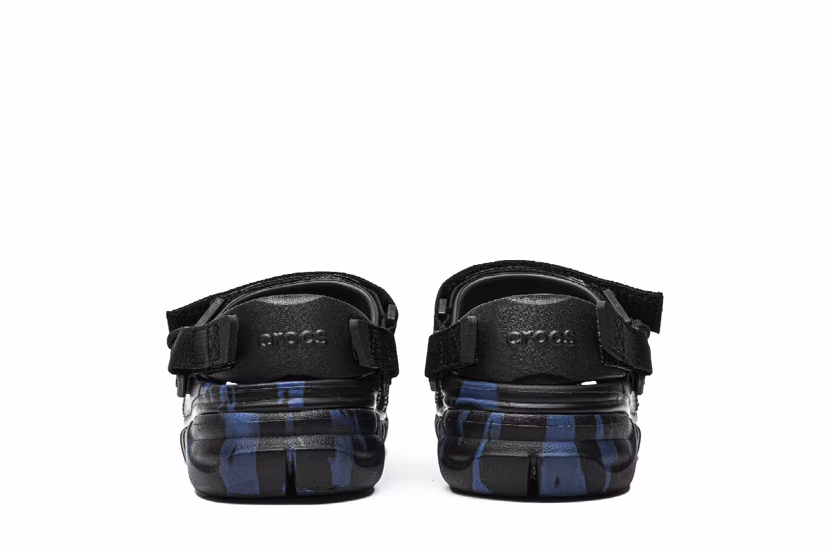 Post Malone x Crocs Duet Max Clog Blue Camo, view 7